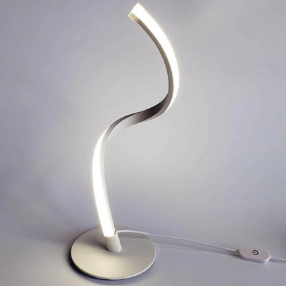 Minimalistische Gebogen LED Tafellamp met Touch Dimbaarheid