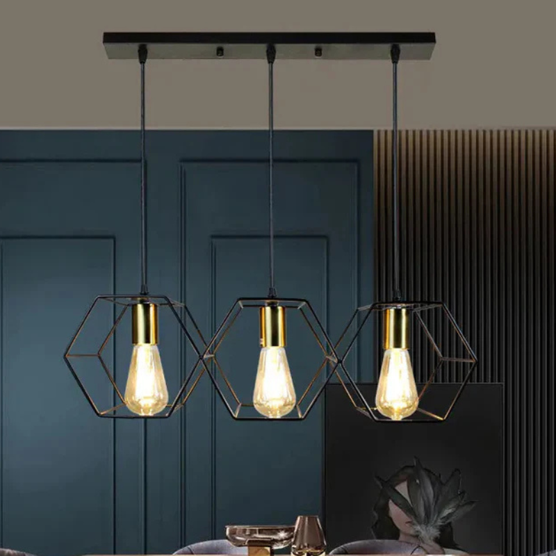 Geometrische Metalen Plafondkroonluchter met Creatief Ontwerp