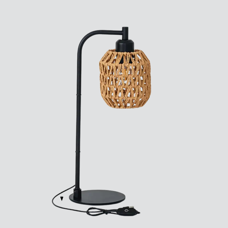 Moderne Handgeweven LED Tafellamp met USB-voeding