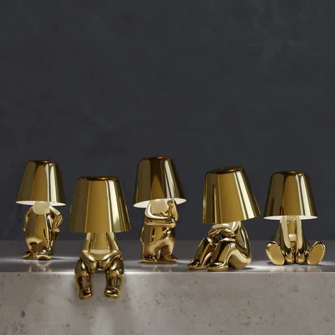Mistero Gouden Zilver Sculpturale Tafellamp