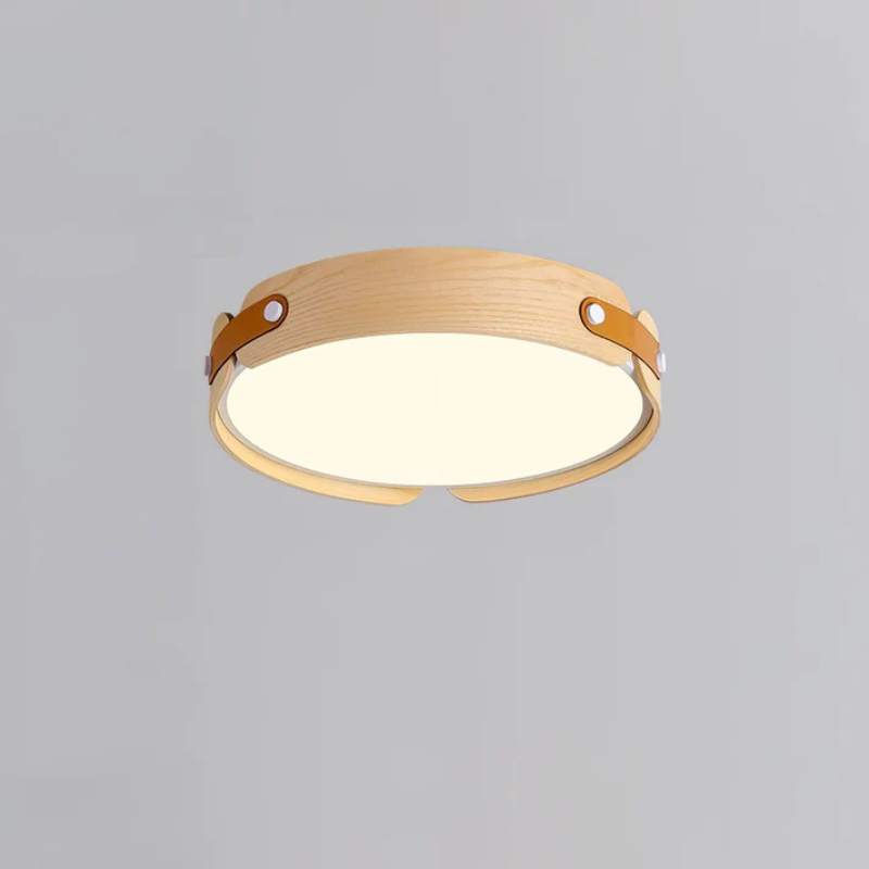 Moderne Wabi-Sabi Houten Plafondlamp