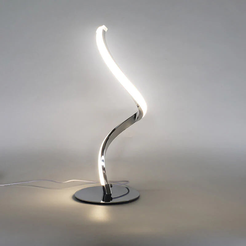 Minimalistische Gebogen LED Tafellamp met Touch Dimbaarheid