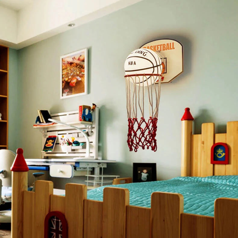 Creatieve 1-Lichts Cartoon Basketbal Wandlamp