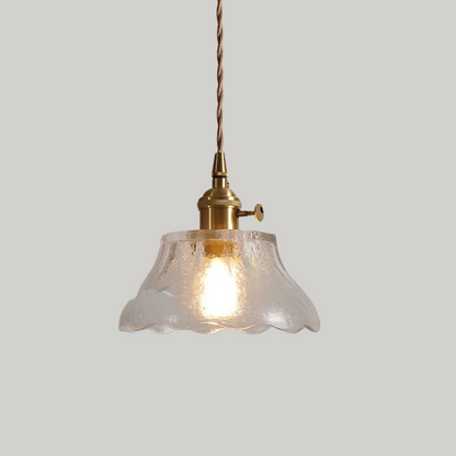 Luxe Tiffany Hanglamp met Walnoothout