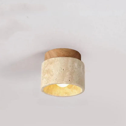 Moderne Verfijnde Travertin Plafondlamp