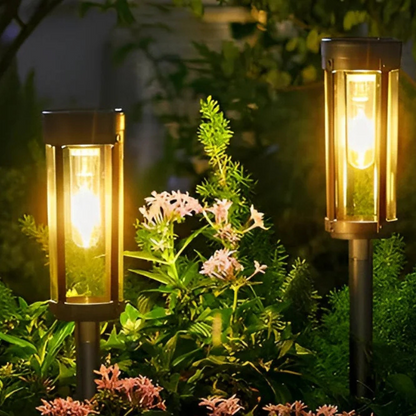 Zonne-Energie Tuinfakkel Set Buitenlamp