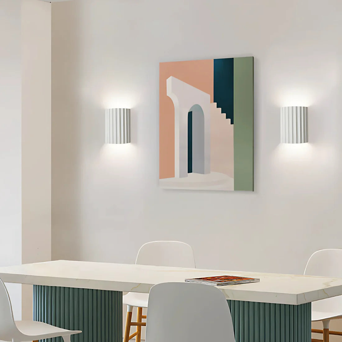 Moderne Wandlamp met Handgemaakt Resin Design
