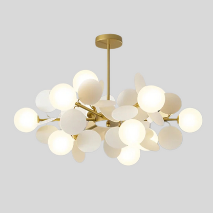 Kleurrijke LED Hanglamp met Glazen Bloemdesign