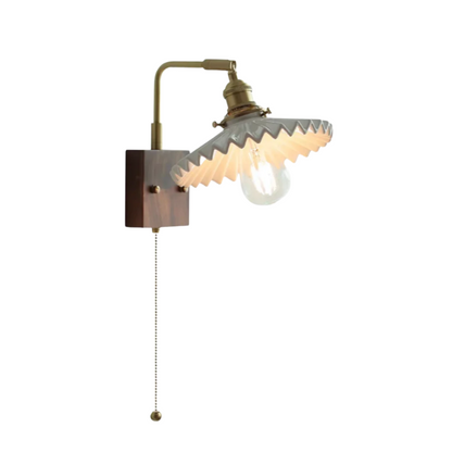 Nordic Scandinavische LED Wandlamp met Houten Accenten