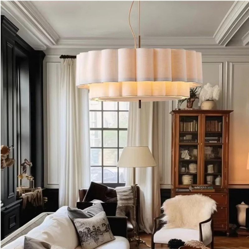 Moderne Design Handgeweven Stoffen Hanglamp