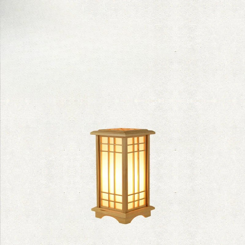Elegantie & Rust Japanse Houten Vloerlamp