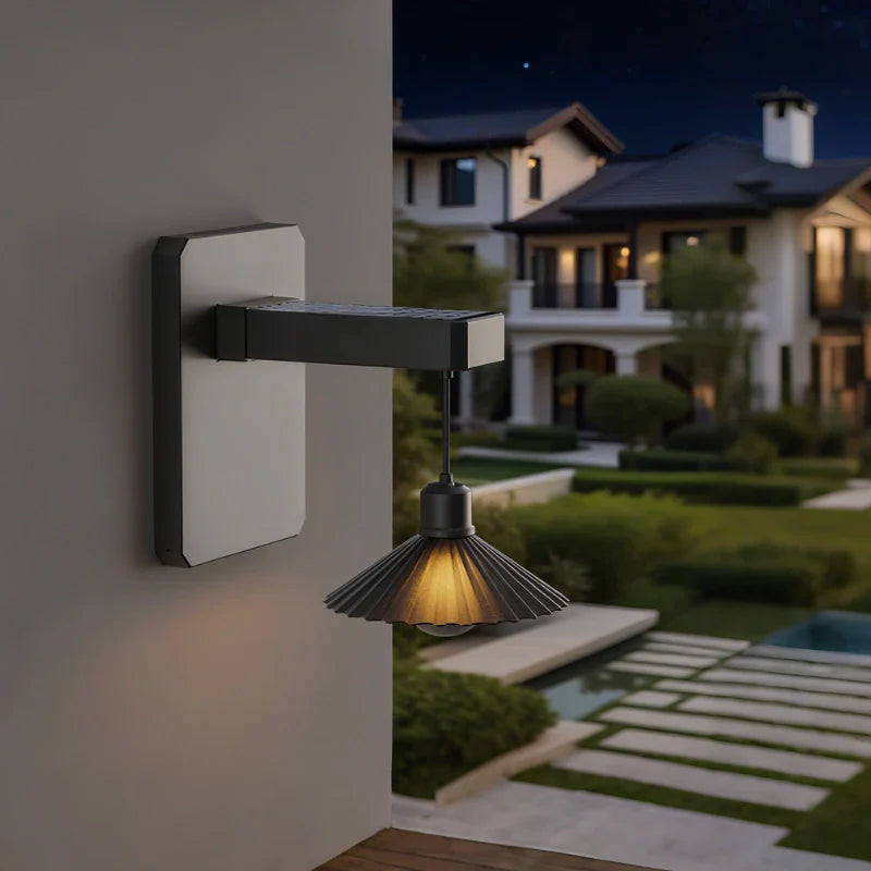 Moderne IP44 Geplooide Zonne Wandlamp