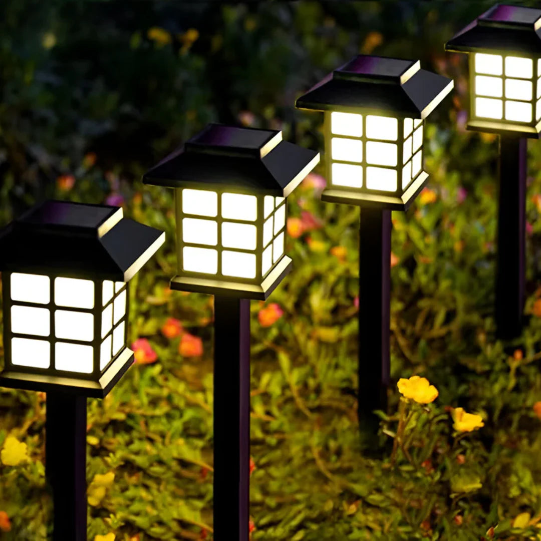 Luxe Zwarte Solar Duurzame Buitenlamp