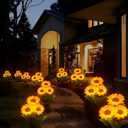 Realistisch Weerbestendige Zonnebloem Tuinlamp