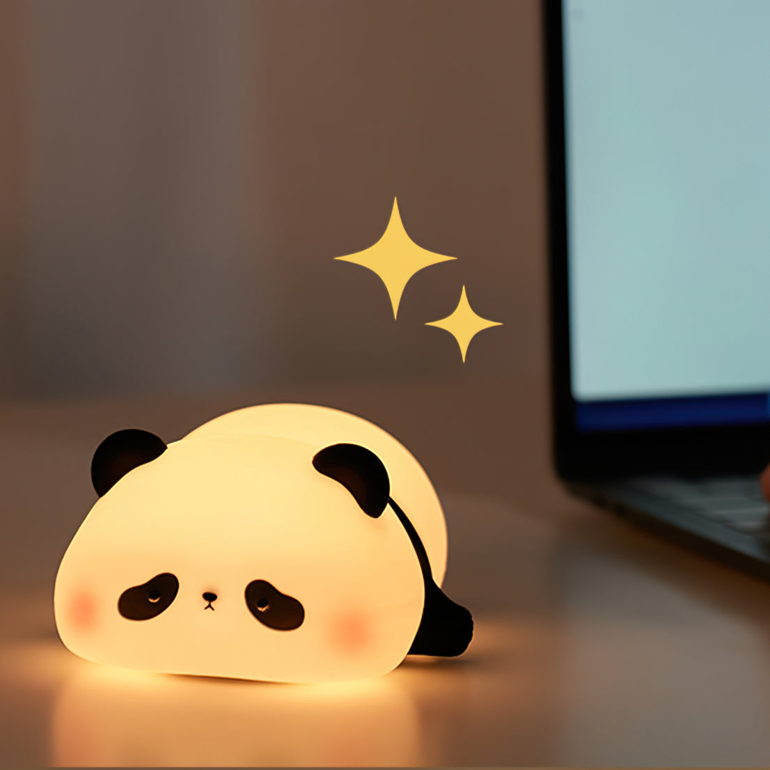 Charmant Lichtaccent LED Panda Tafellamp