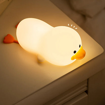 Moderne Lieve Eend Siliconen Zachte Nachtlamp