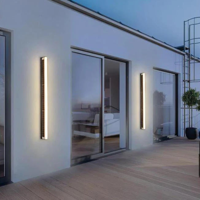 Moderne Lange Acryl Solar LED Wandlamp