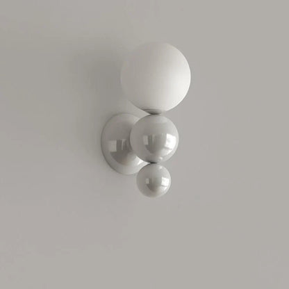 Moderne Crèmekleurige Smeedijzeren Bolvormige Wandlamp