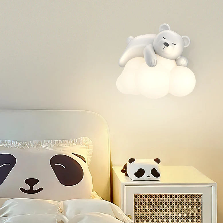 Nordic Chattige Beer & Konijn Desig LED Wandlamp