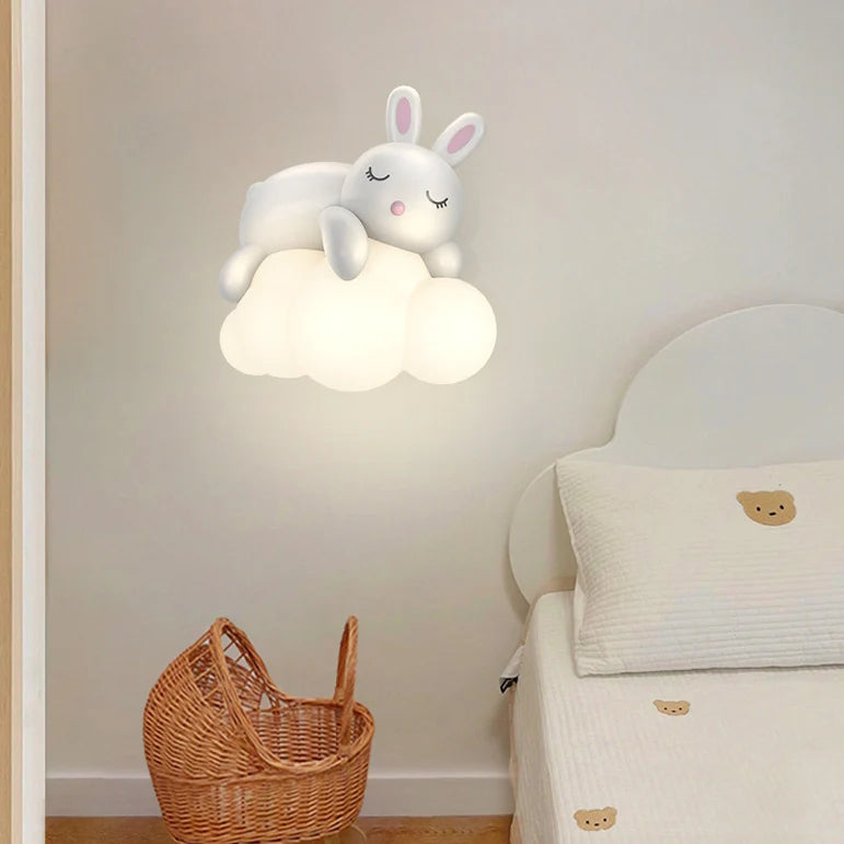 Nordic Chattige Beer & Konijn Desig LED Wandlamp