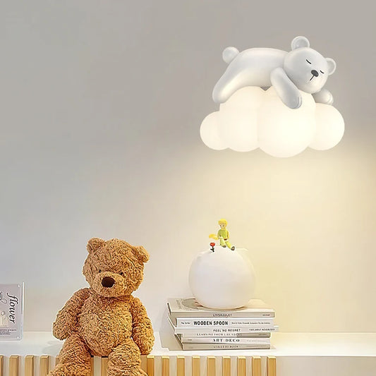 Nordic Chattige Beer & Konijn Desig LED Wandlamp