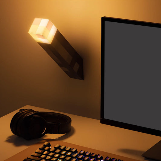 PixelFlame Retro Game Tafelfakkel Lamp