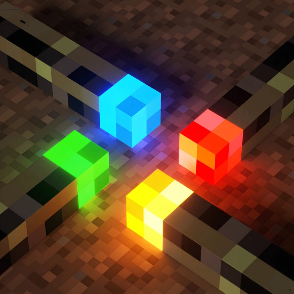 PixelFlame Retro Game Tafelfakkel Lamp