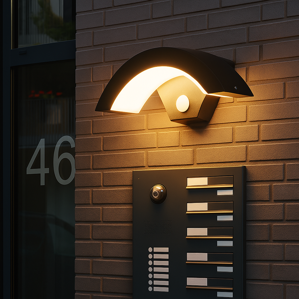 Moderne IP65 LED Buitenlamp met Bewegingssensor