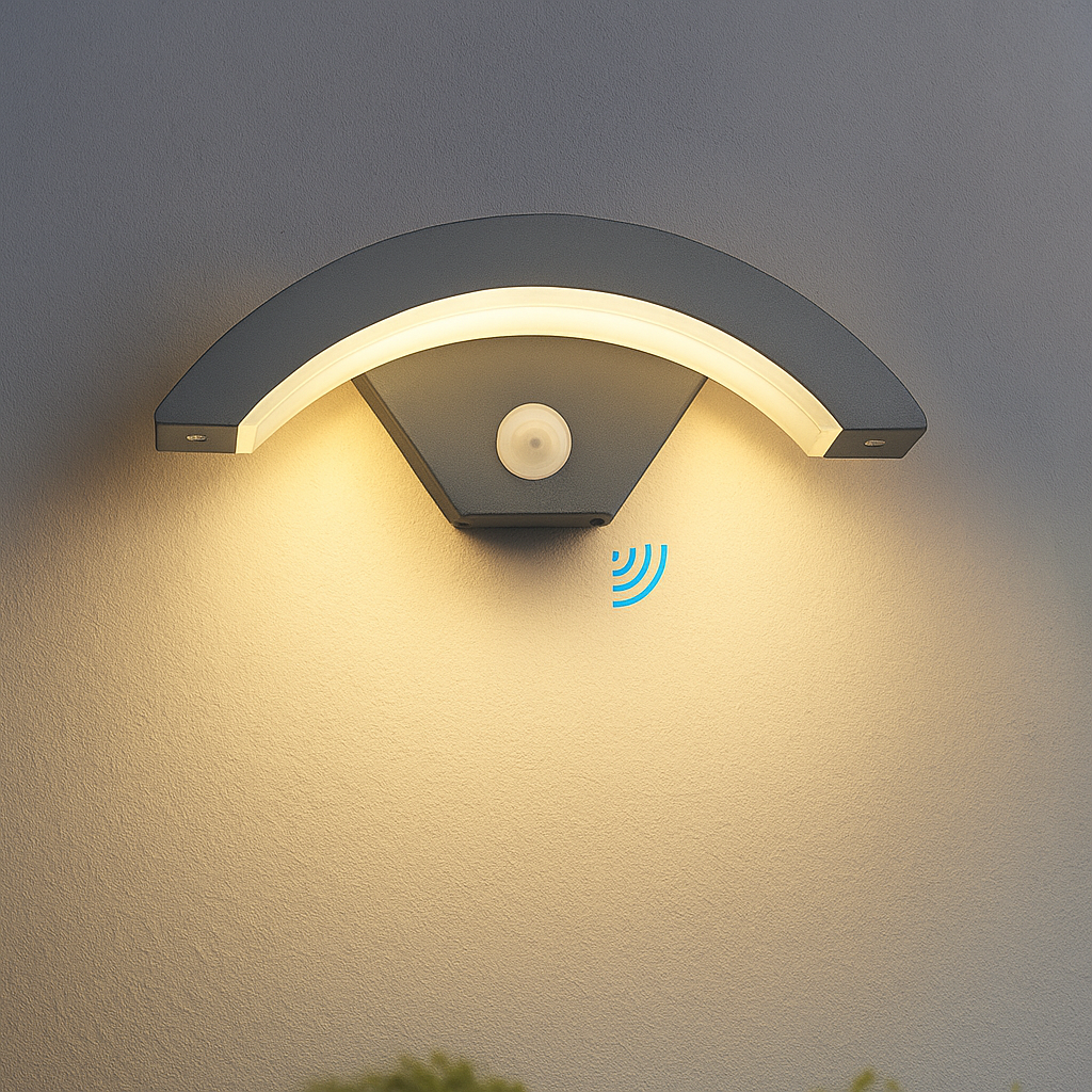 Moderne IP65 LED Buitenlamp met Bewegingssensor