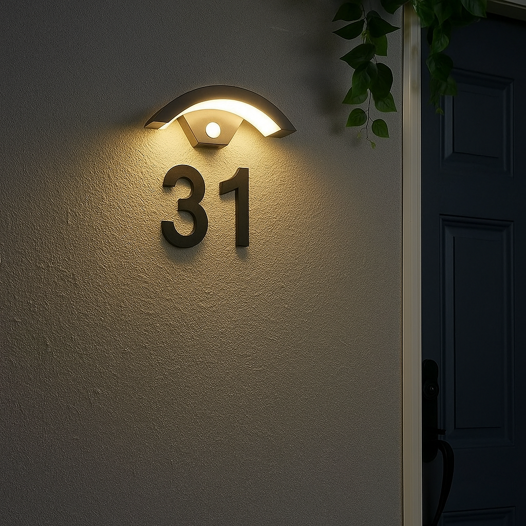 Moderne IP65 LED Buitenlamp met Bewegingssensor