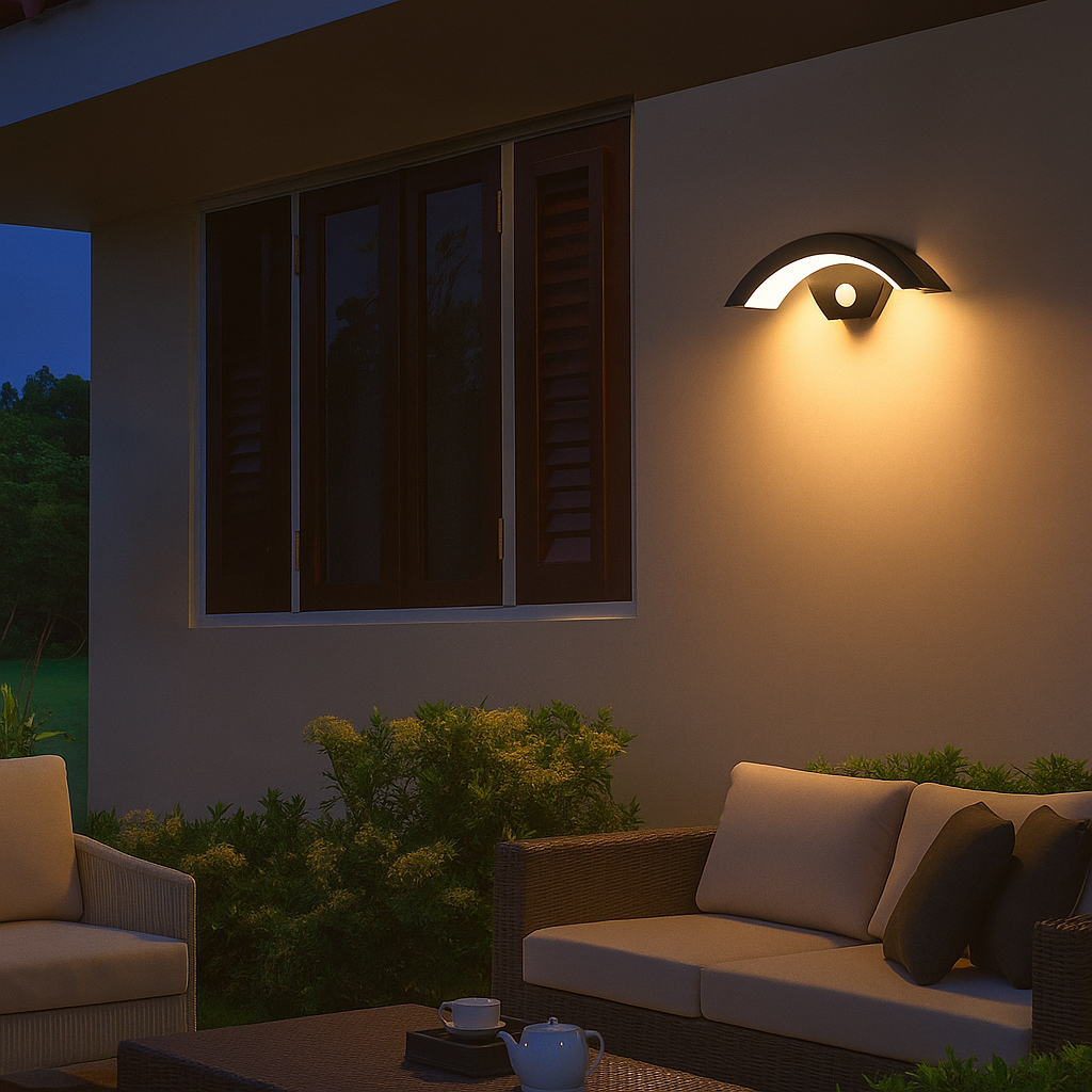Moderne IP65 LED Buitenlamp met Bewegingssensor