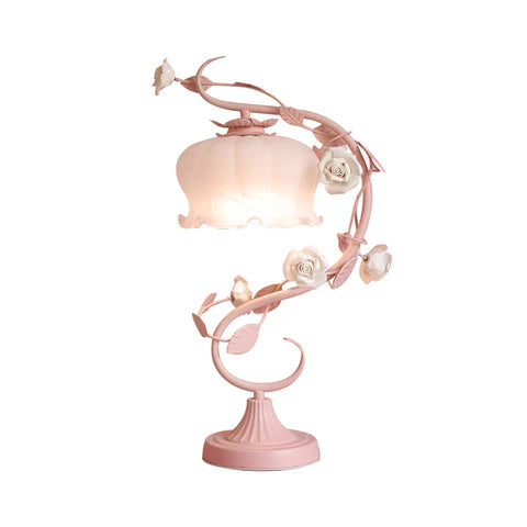 Rosella Bloom Romantisch Glasbloemdesign Tafellamp