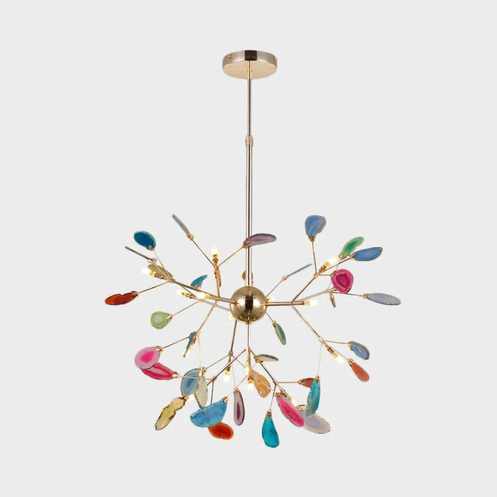 Aurora Bloom Luxe Retro Agaten Kroonluchter