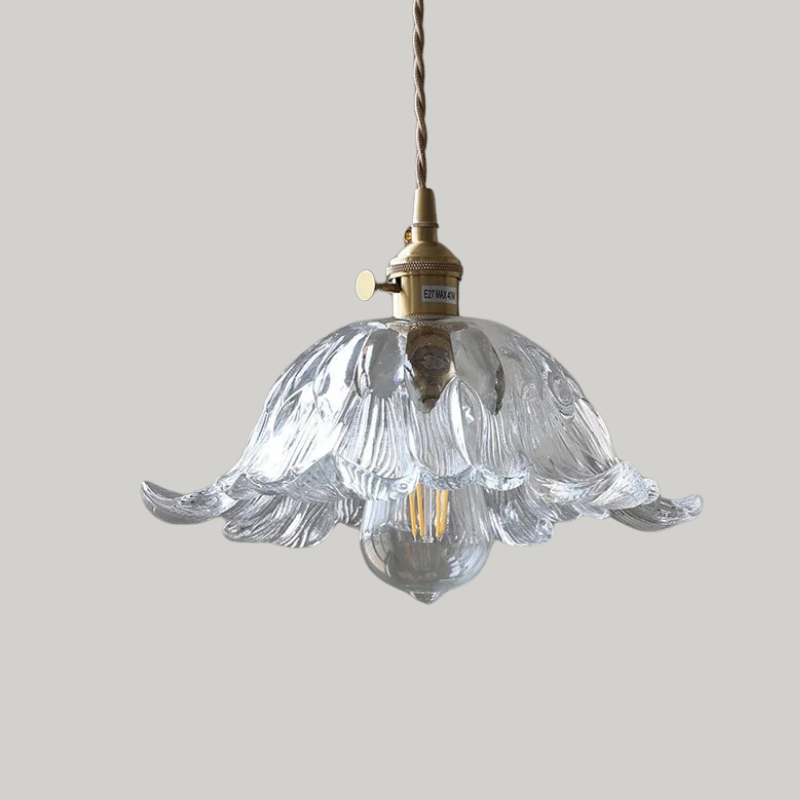 Luxe Tiffany Hanglamp met Walnoothout
