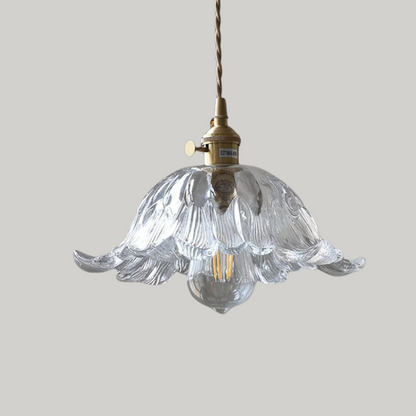 Luxe Tiffany Hanglamp met Walnoothout