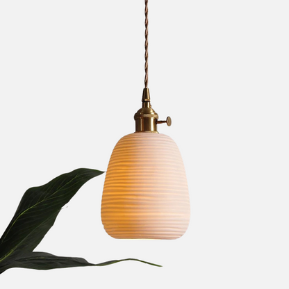 Scandinavian Elegance Witte Keramische Hanglamp