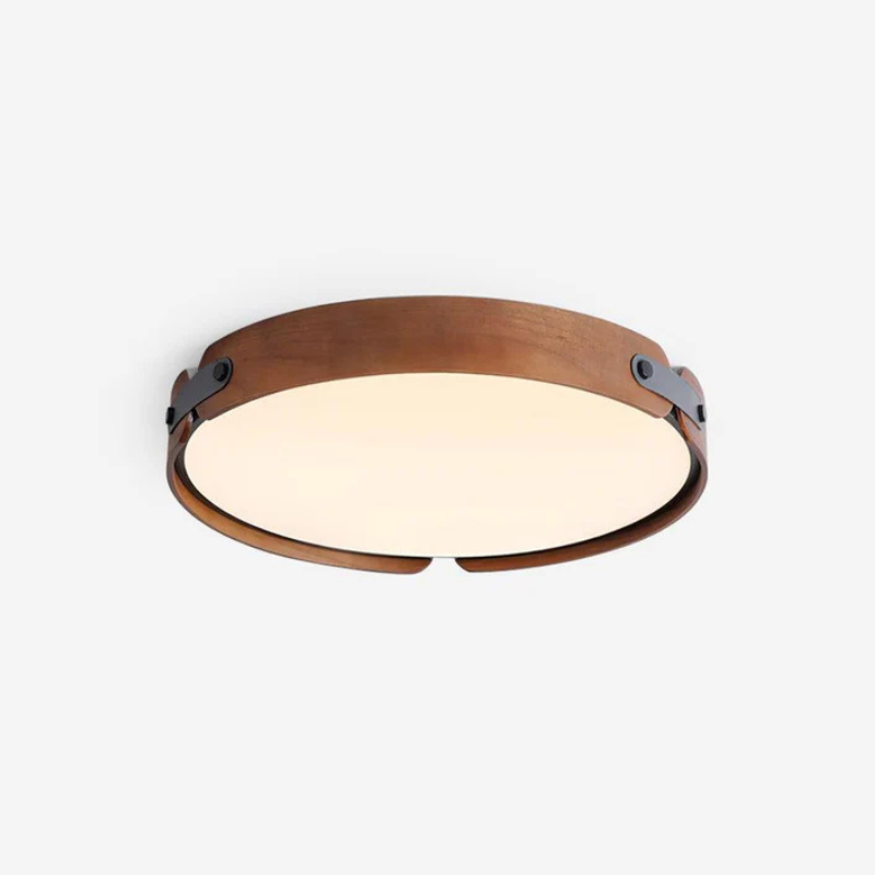 Moderne Wabi-Sabi Houten Plafondlamp