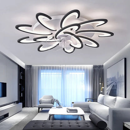 Minimalistische Plafondventilator met LED-verlichting