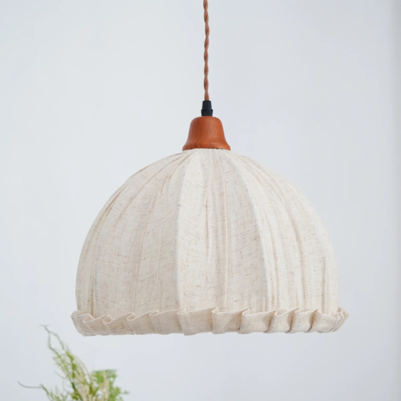 Vintage Boho Koepelvorm Hanglamp in Japanse Stijl