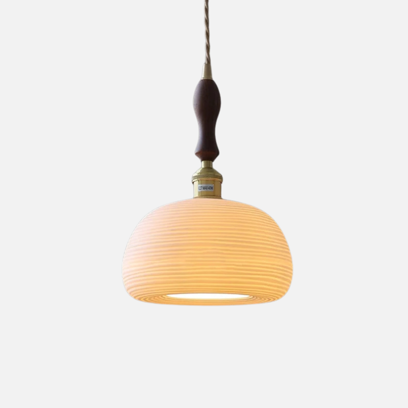 Scandinavian Elegance Witte Keramische Hanglamp