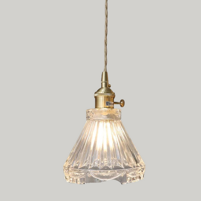 Luxe Tiffany Hanglamp met Walnoothout