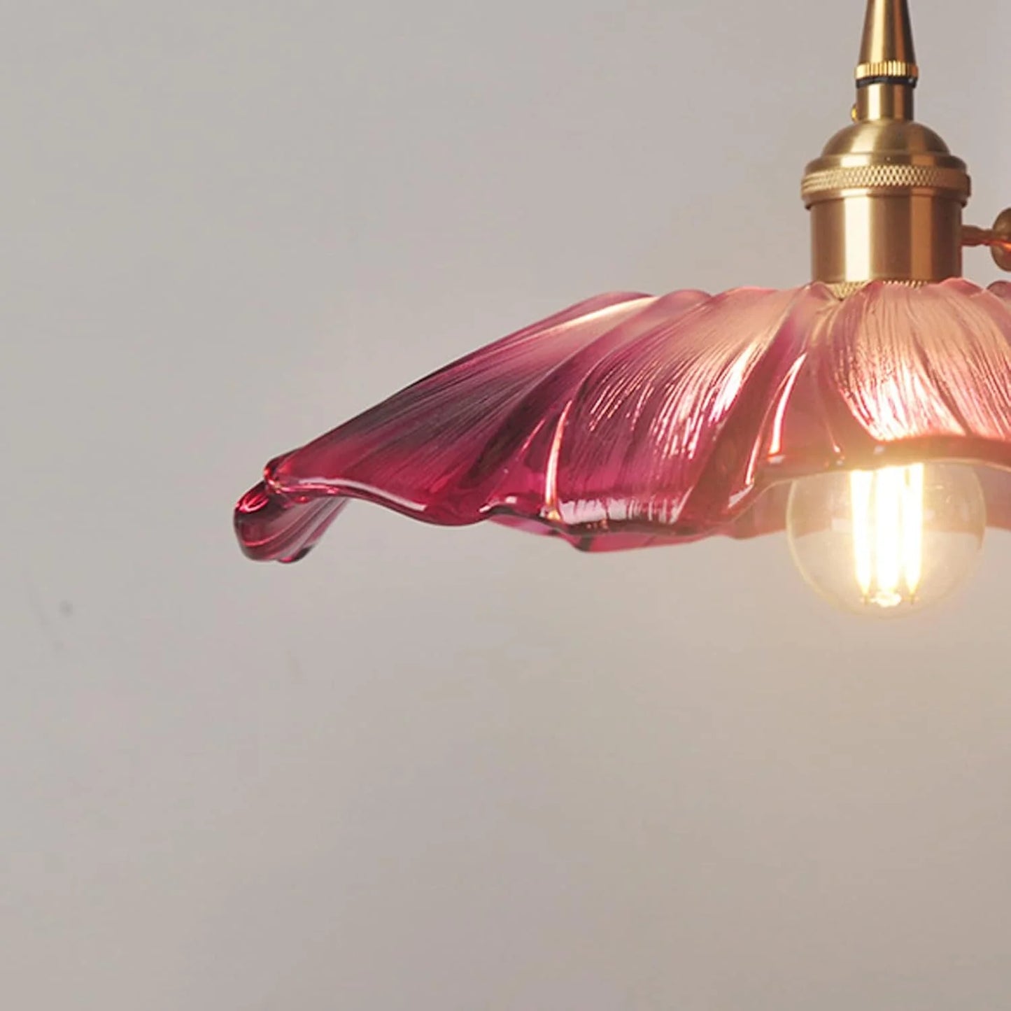 Retro Bloemvorm Glazen Hanglamp