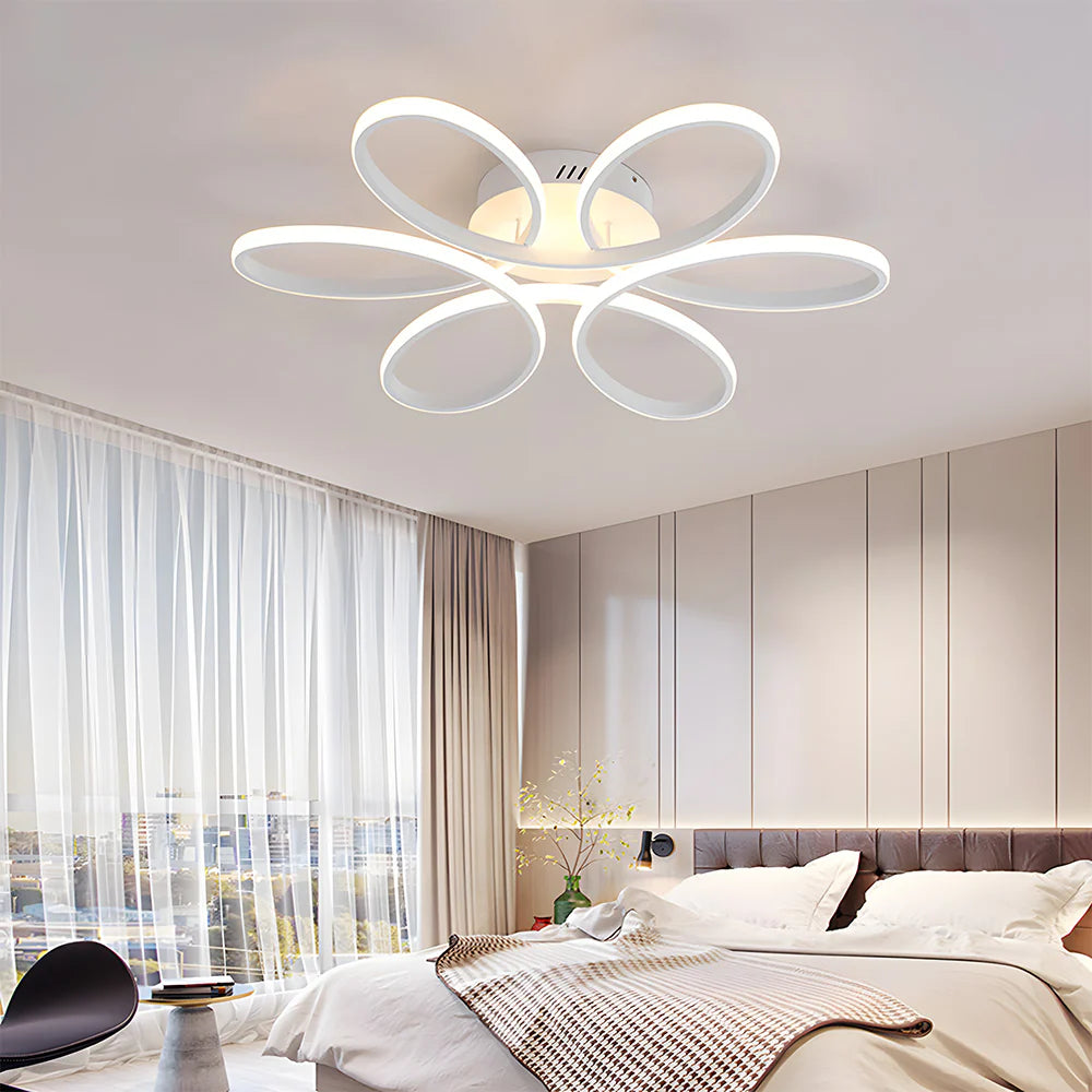 Minimalistische Bloemblaadje Metalen LED Plafondlamp
