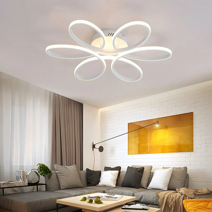 Minimalistische Bloemblaadje Metalen LED Plafondlamp