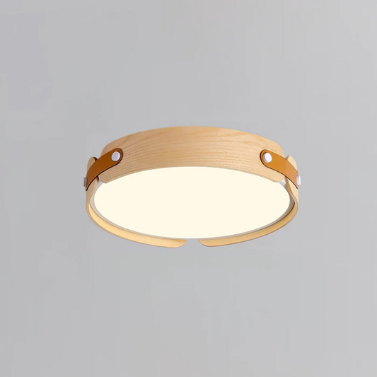 Moderne Wabi-Sabi Houten Plafondlamp