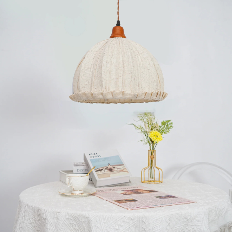 Vintage Boho Koepelvorm Hanglamp in Japanse Stijl