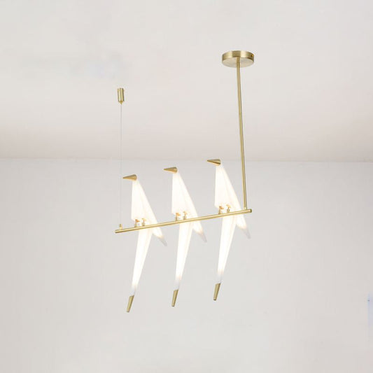 Oriva Vliegt – Origami Vogel Hanglamp in Art Deco Stijl