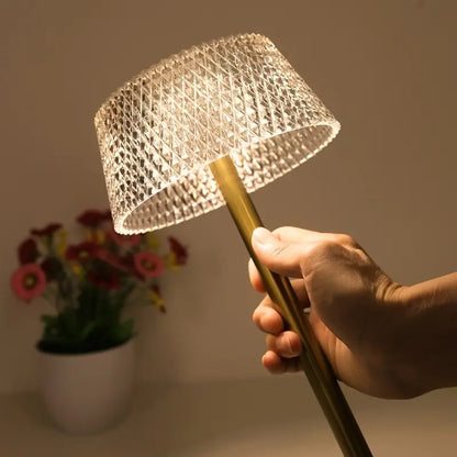 Moderne LED Kristallen Tafellamp met Touchbediening