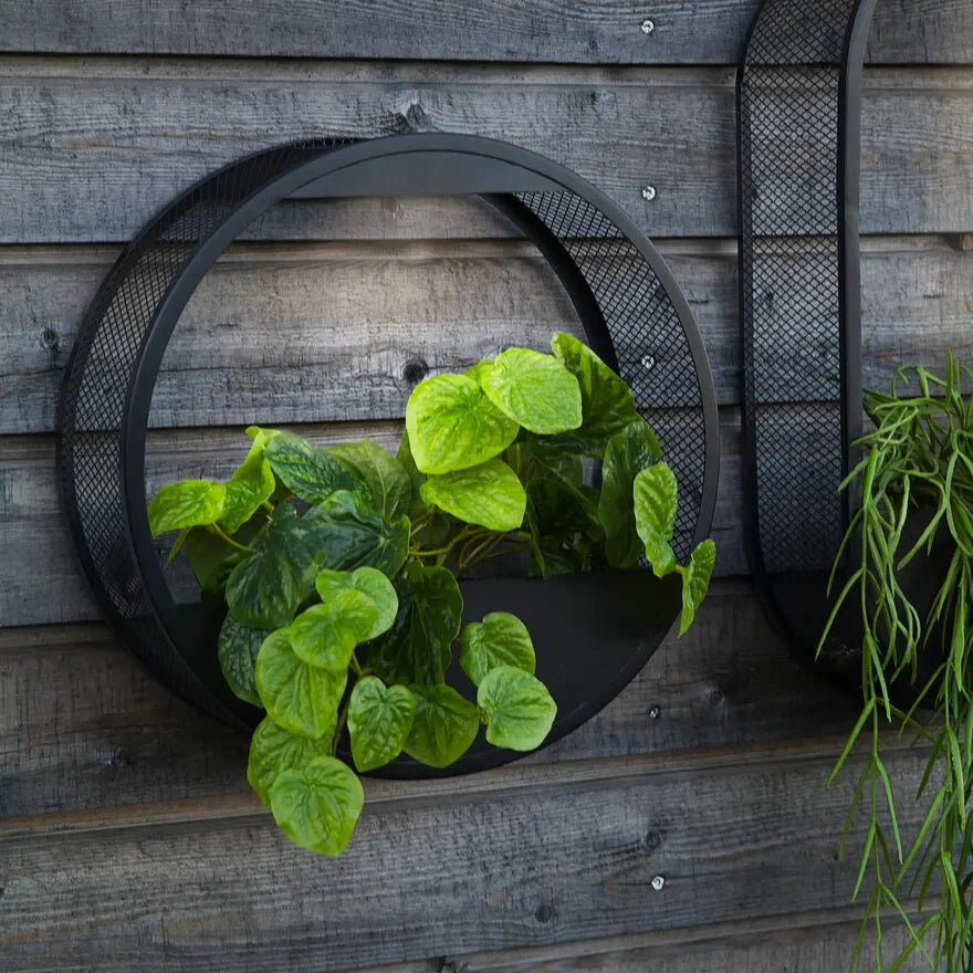 Moderne Solarbloom Wandlamp met Bloempot