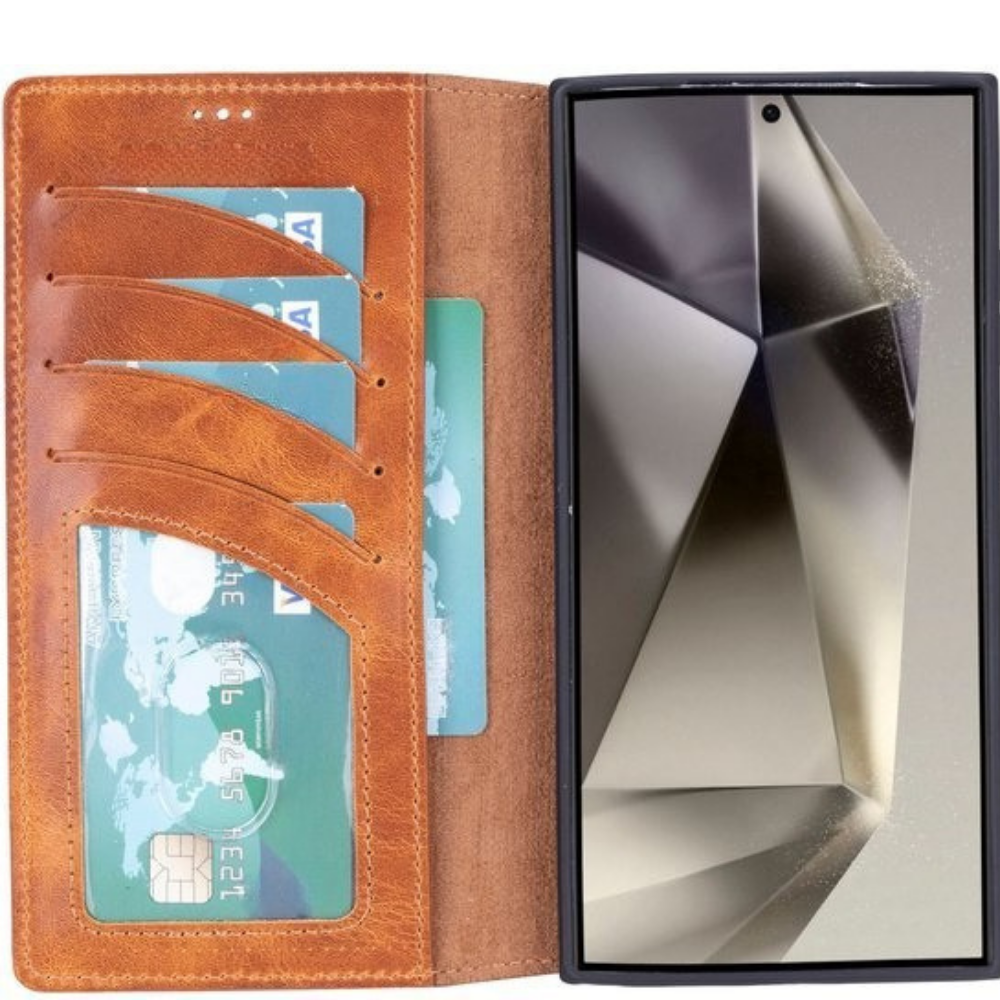 Telefoonhoesje Wallet Leer Pasjeshouder Kickstan